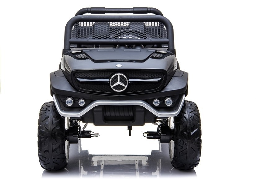 4 x 4 - Elektrische-kinderauto-unimog-xl-metallic-zwart-1
