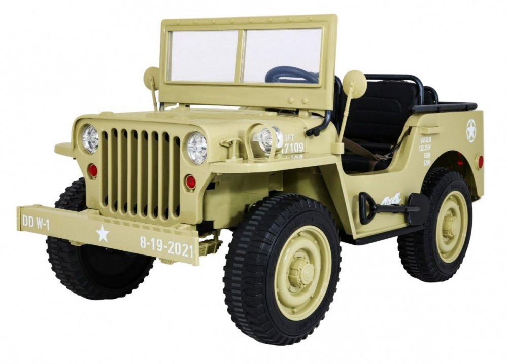 4 x 4 - Elektrische-kinderauto-jeep-willi's-style-4x4