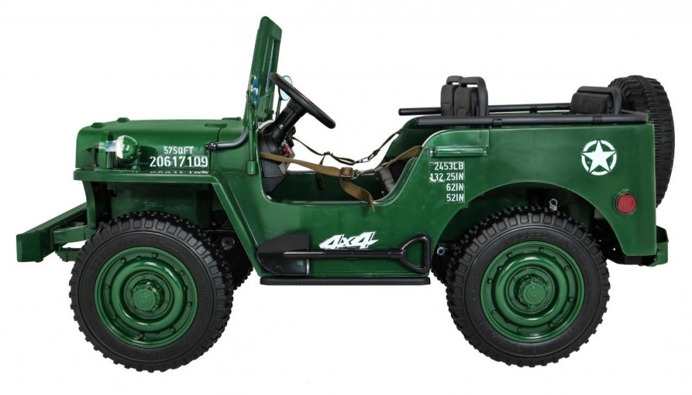 4 x 4 - Elektrische-kinderauto-jeep-willys-style-4x4-12