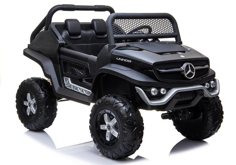 Mercedes - Elektrische-kinderauto-unimog-xl-metallic-zwart