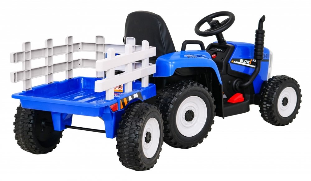 Tractors  - Elektrische-kindertractor-12V-met-aanhanger-128