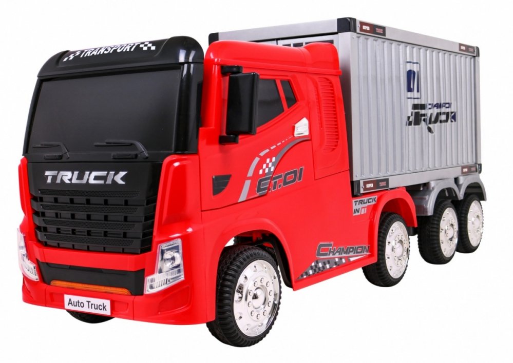 Elektrische-kindervrachtauto-met-oplegger-4x4-Container-Truck01