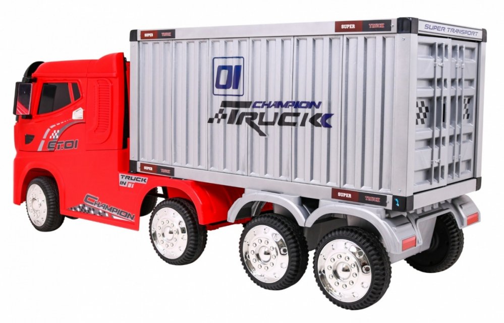 Auto's - Elektrische-kindervrachtauto-met-oplegger-4x4-Container-Truck04