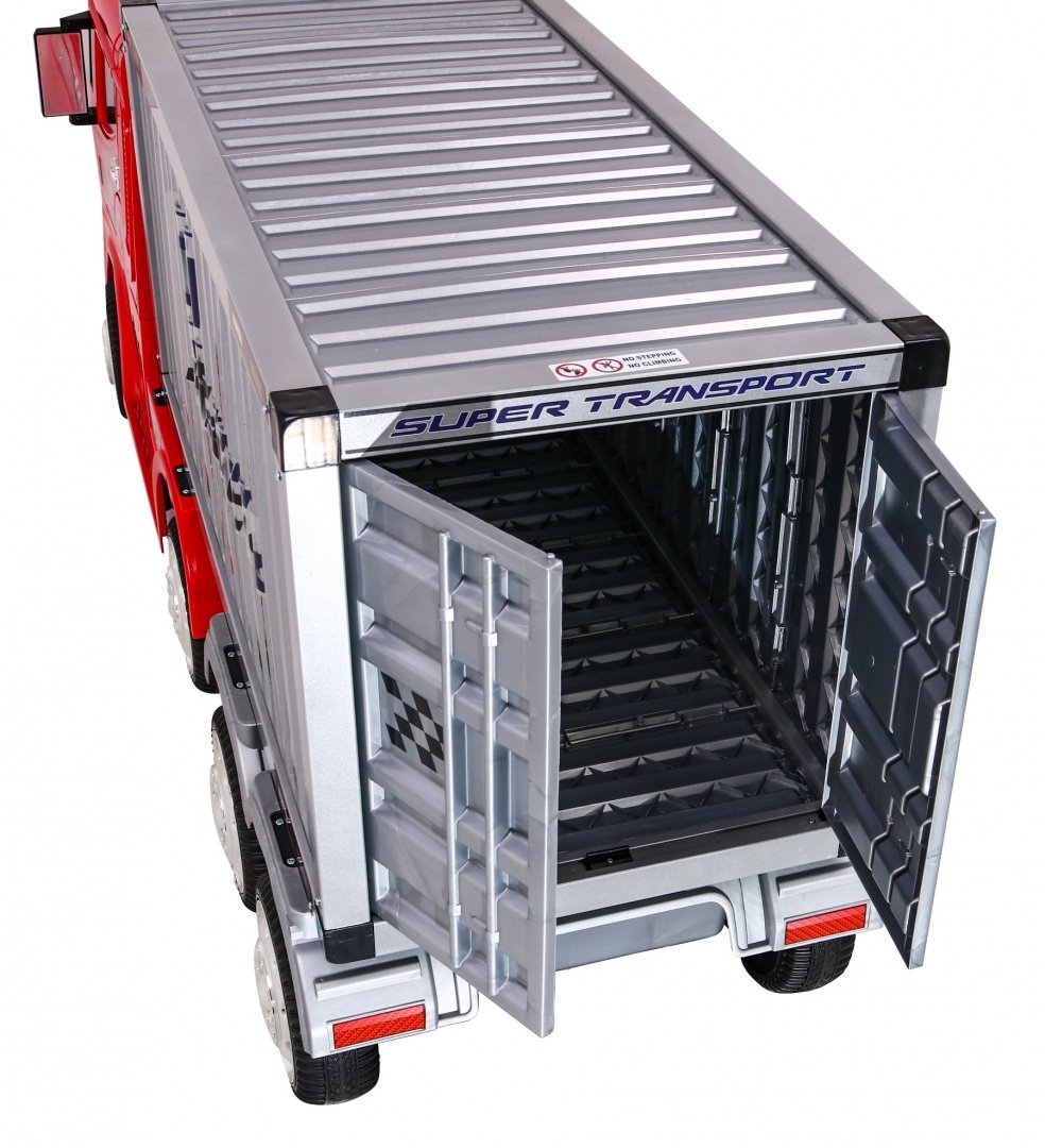 Auto's - Elektrische-kindervrachtauto-met-oplegger-4x4-Container-Truck06