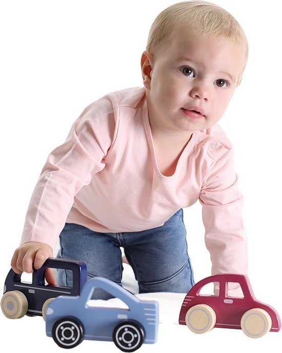 Baby- en peuter speelgoed - JIPY%20AUTO%20HOUT%203%20ASSORTI%201