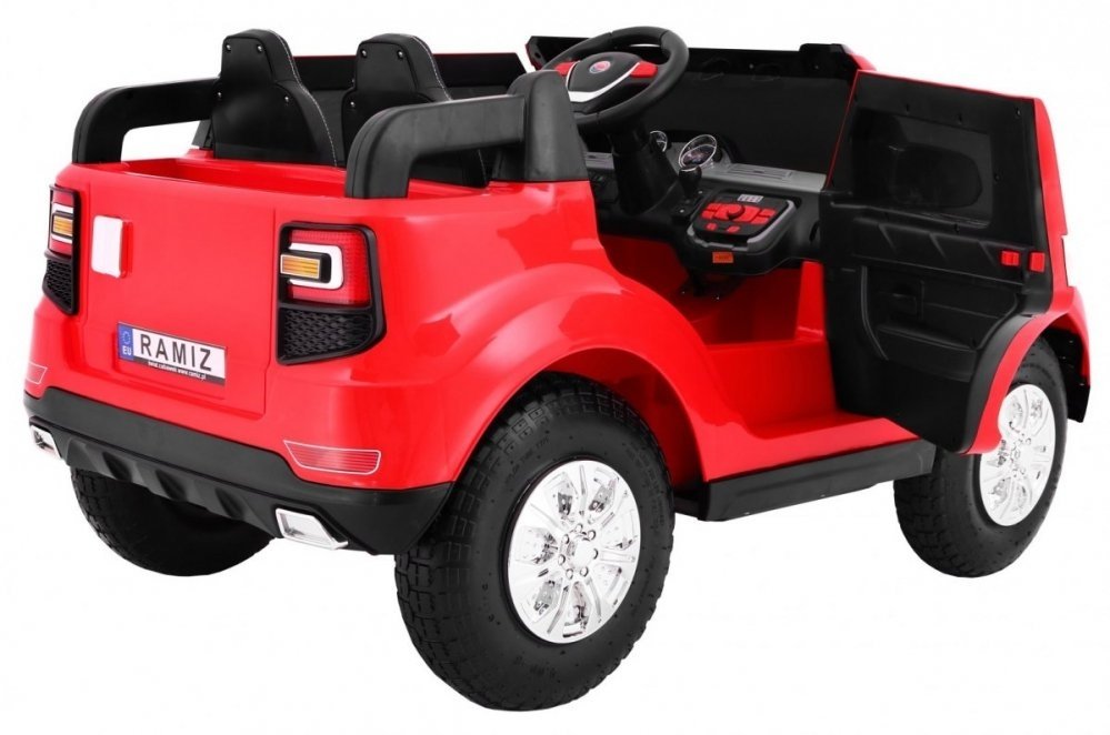 Marcelina-Shop-accu-voertuigen-voor-kinderen-tweepersoons-elektrische-kinderauto-rood-op-rubber-luchtbanden-Pojazd-S8088-AIR-Pompowane-Kola-Czerwony