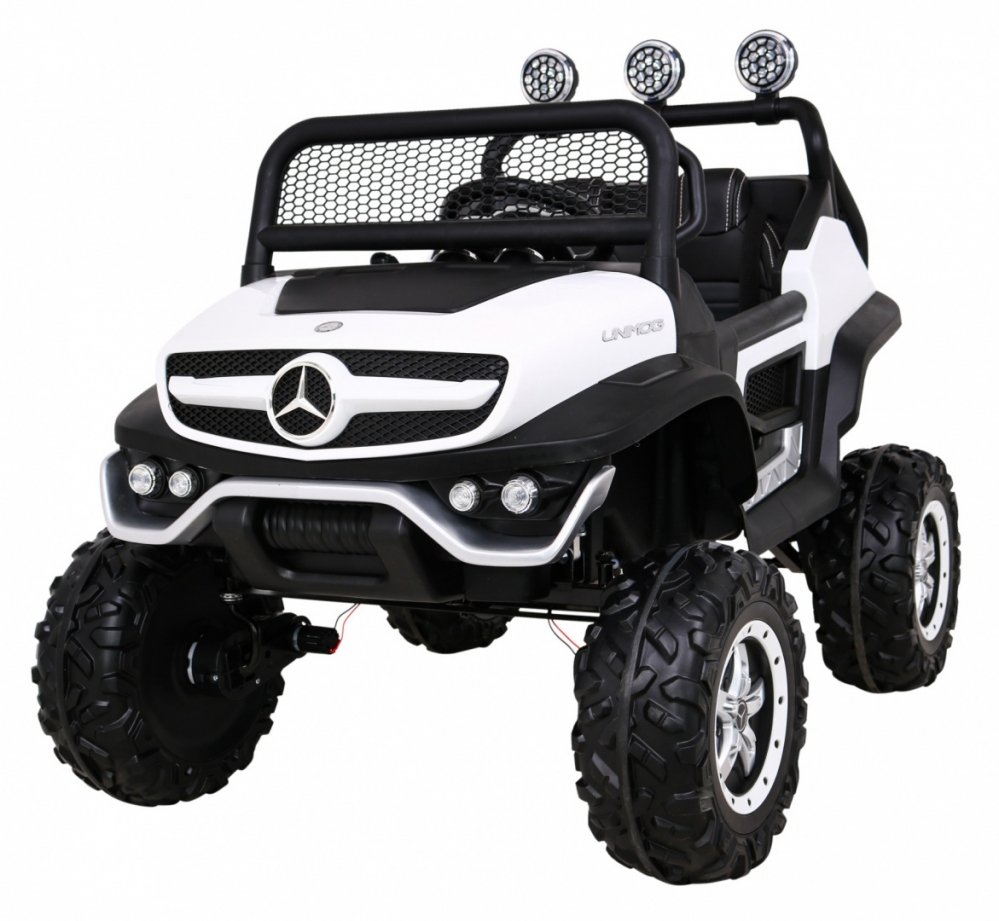Auto's - elektrische-kinderauto-jeep-Mercedes-BENZ-UNIMOG-Bialy_%5B51221%5D_1200
