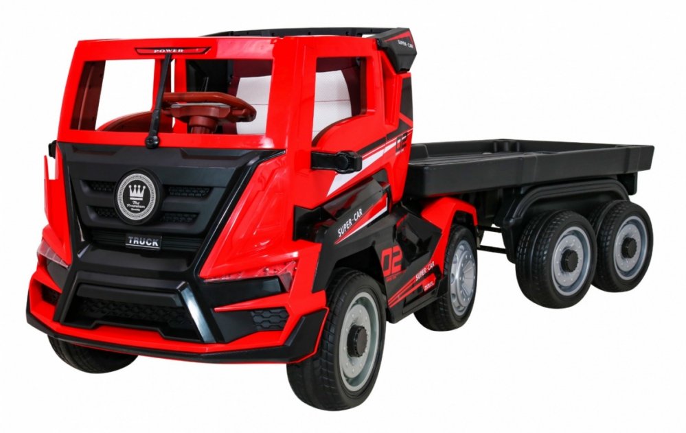 4 x 4 - elektrische-kindervrachtauto-met-trailer