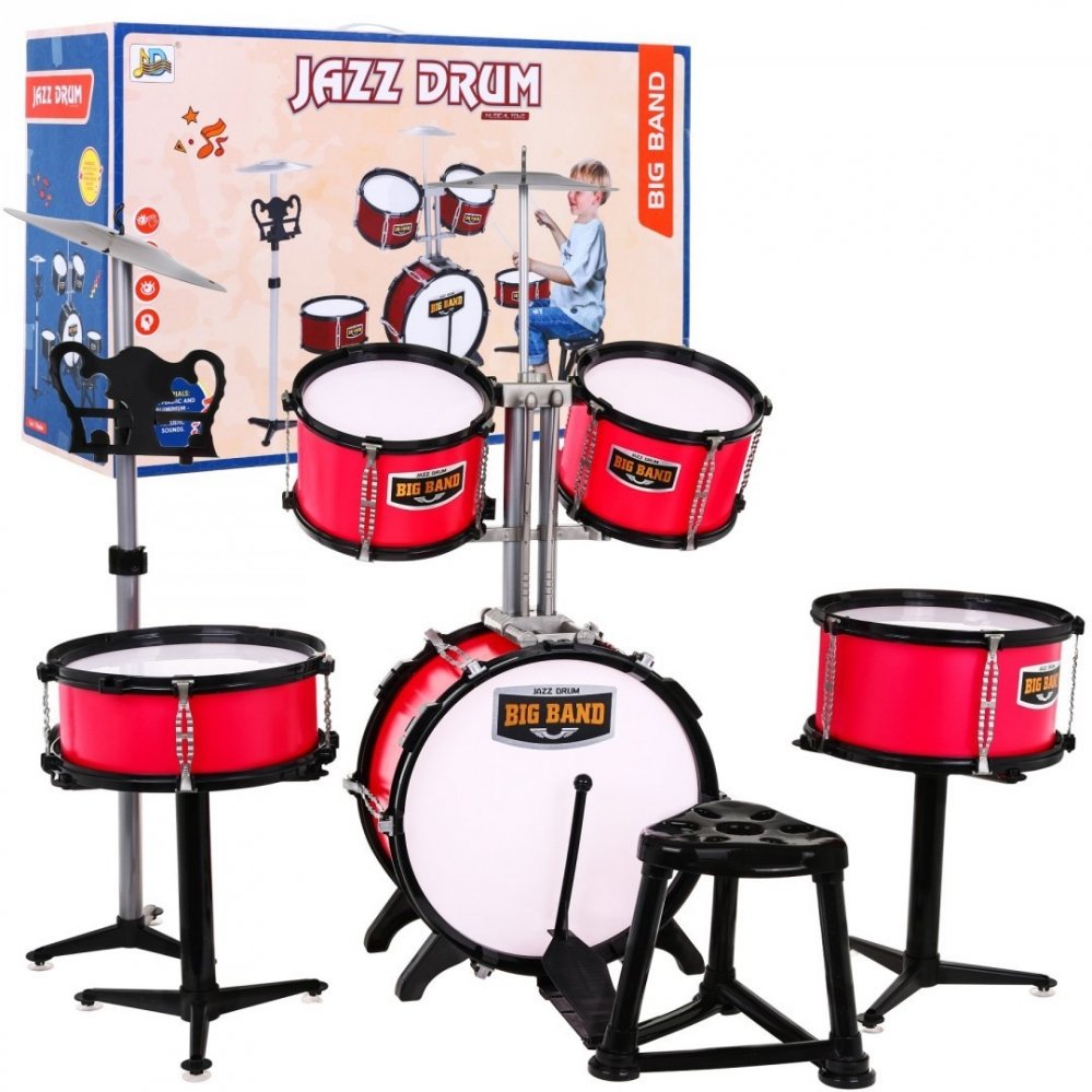 Zingen en muziek - mega-speelgoeddrumstel-speelgoed-drumstel