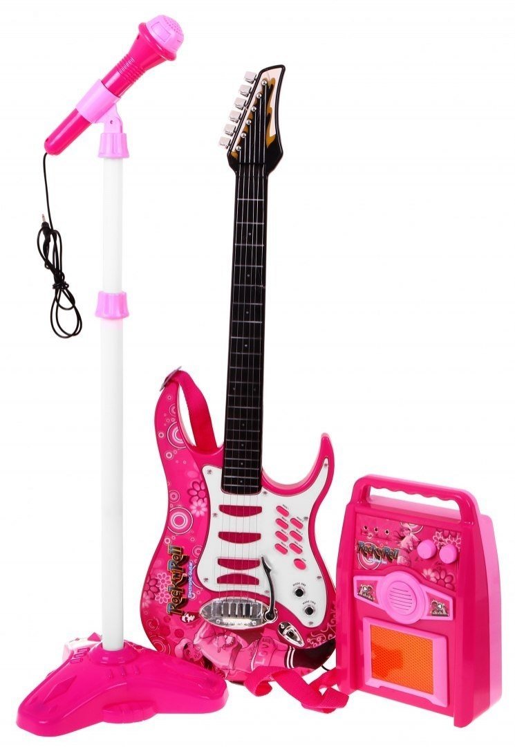 Zingen en muziek - speelgoed-elektrische-gitaar-met-microfoon%205%20
