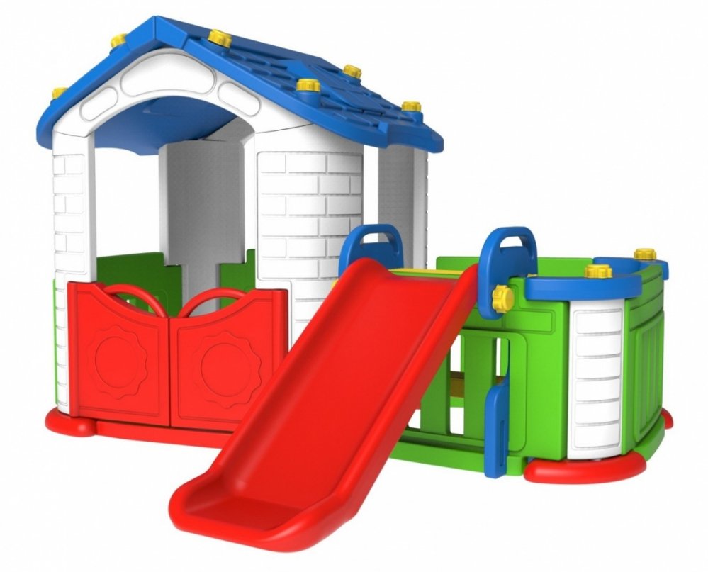 Buitenspeelgoed - speelhuisje-met-glijbaan-buitenspeelgoed-4